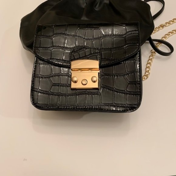 H&M Bags Black Pouch And Clutch Bags New Poshmark
